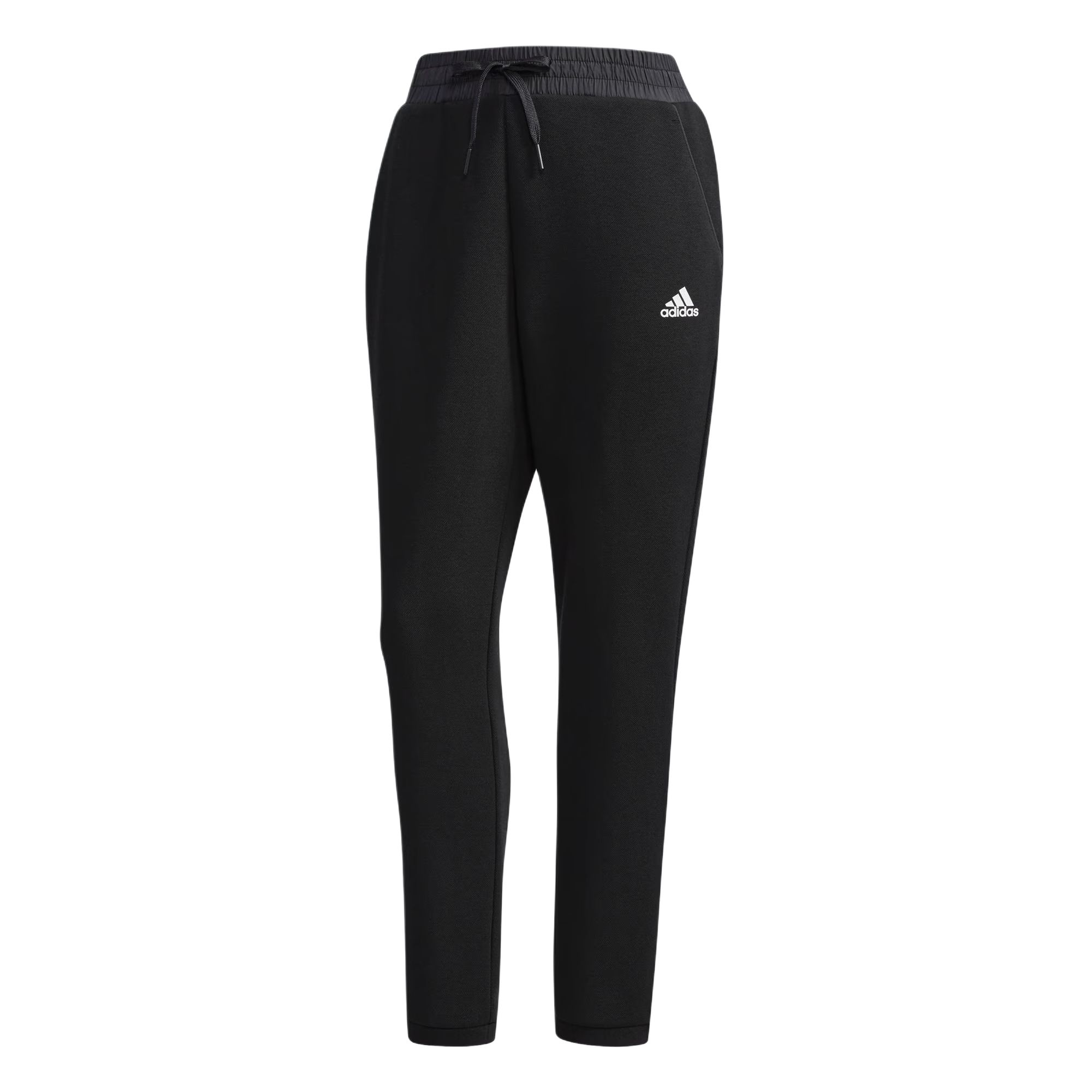 

Adidas Теплые удобные повседневные трикотажные спортивные брюки на шнуровке женские низ черного цвета DT2538 S