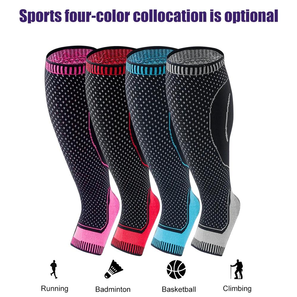 1Pcs Open Toe Compression Stockings Compression Socks for Men Women, for Running, Varicose Veins, Relief Shin Splints, Edema