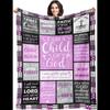 Child of God Blanket  Inspirational Religious Gift for Women Girls  Soft Throw Blanket X Inch