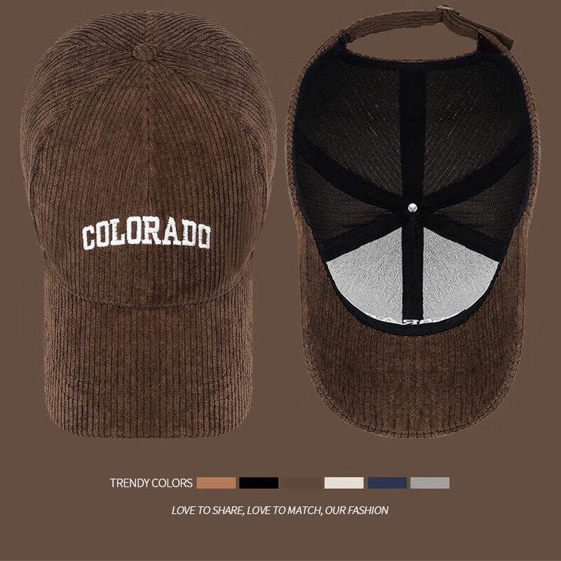 ZHENYUEQI Unisex Vintage Corduroy Baseball Cap