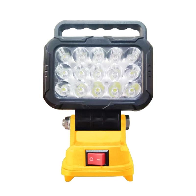 High Brightness Waterproof Tool Lamp With Battery Protective System 5V 2.1A Charging Port For Smartphones And Power Tool
