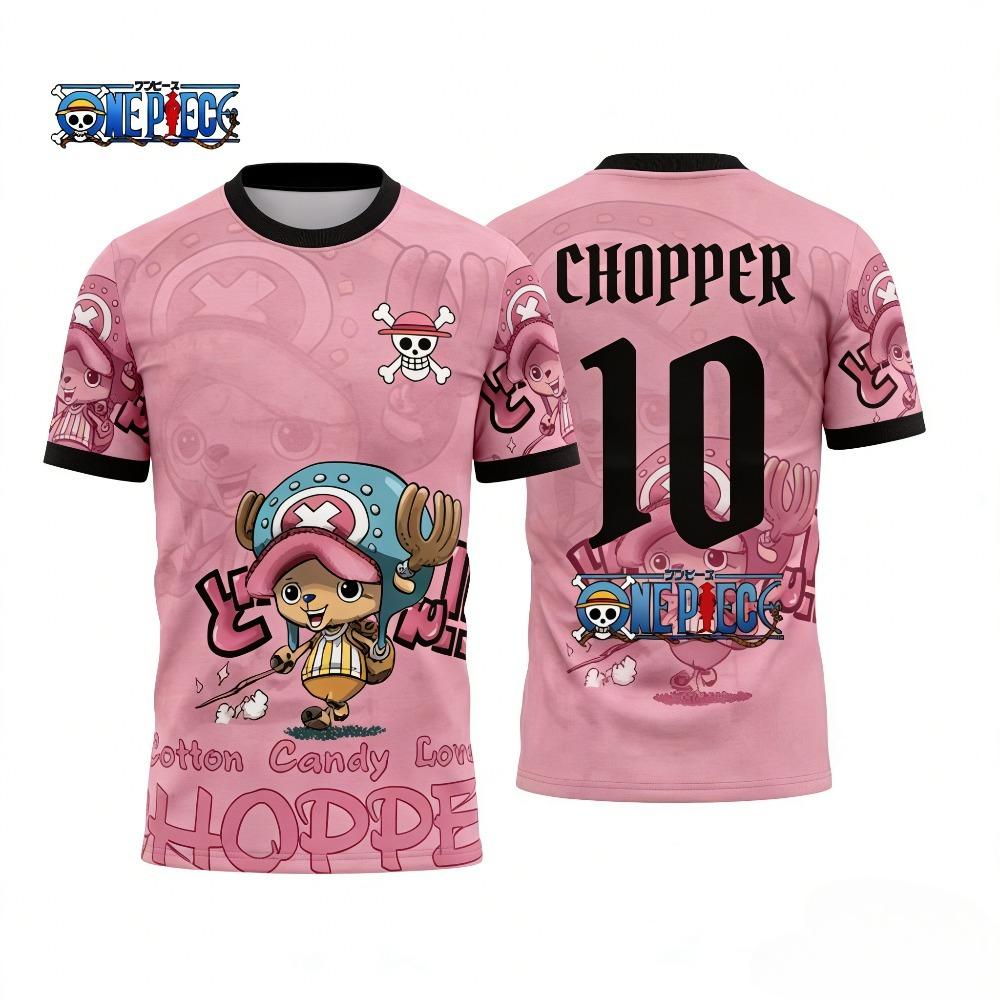 2026 Summer New Top One Piece Theme 3D T-shirt One Piece Luffy Cartoon Child Top Quick Drying Unisex T-shirt