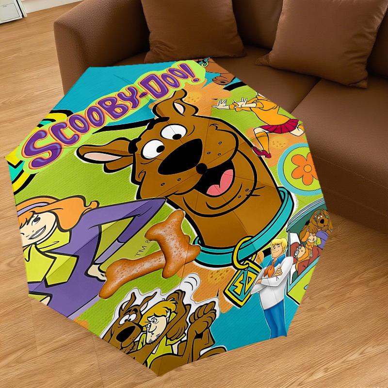 1 ks automatický deštník Warner Scooby-Doo Mystery s automatickým otevíráním/zavíráním, větruodolný, pevná stříška s 95 žebry, odolná žebra1312A