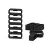 10Pcs 18mm Silicone Replacement Secure Rings Watch Strap Fasteners Band Keepers Strap   Compatible with   Watch, White