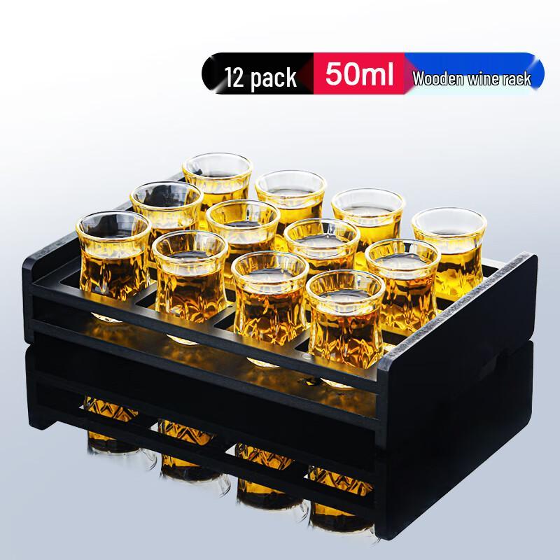 Qianxing Diamond Shot Glass Set with Holder