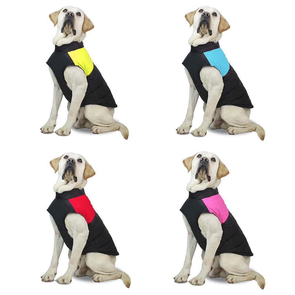 Cozy Windproof Dog Jacket: Thick Cotton Vest for Autumn and Winter
