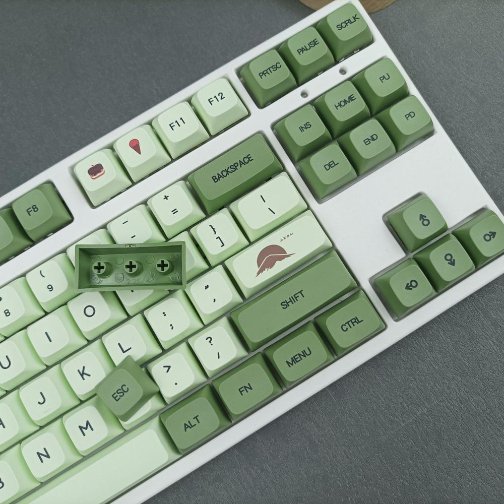 Xiaomi 124 Keys XDA Profile Keycap Matcha Keycap English Japanese Russian For MX Switch Mechanical keyboard Dye PBT Sublimation key Cap