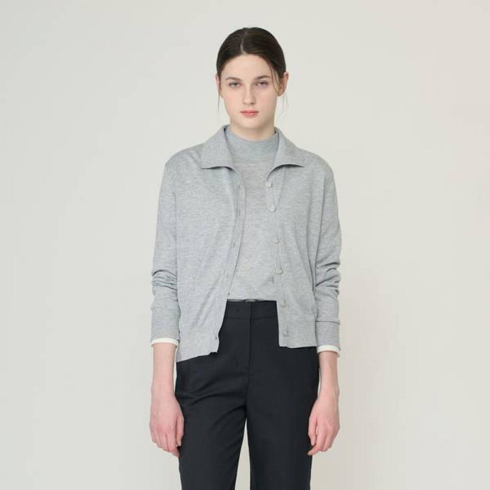 Bcbg Metal Collar Knit Cardigan B6m3g175 grey 15FREE 11270₽
