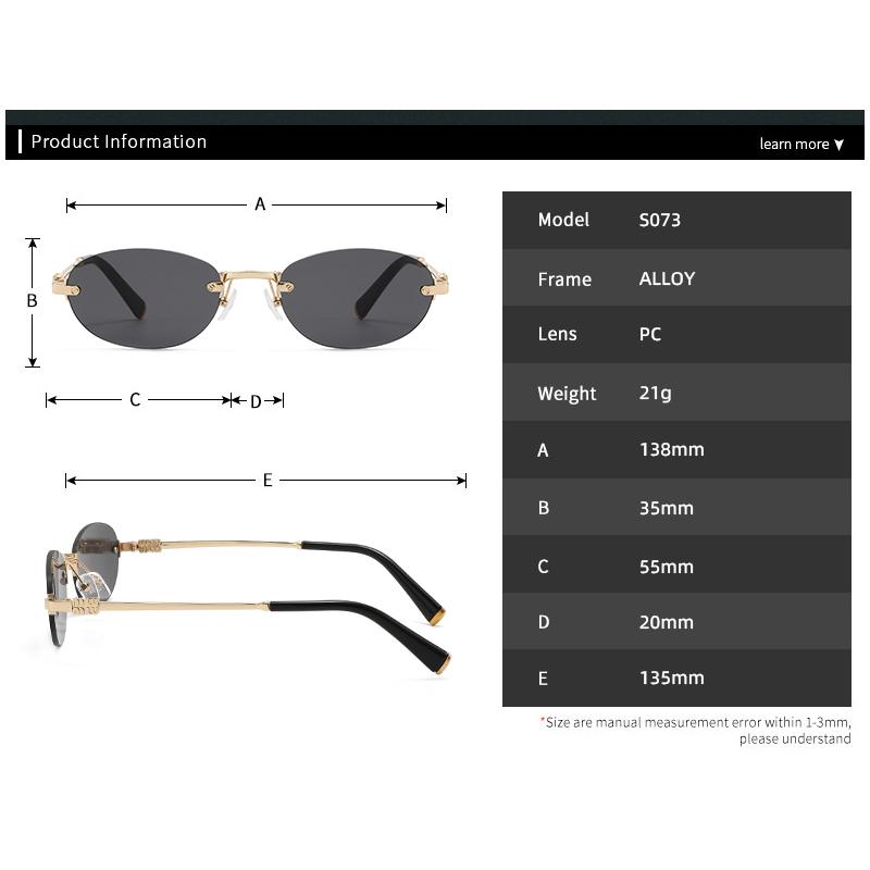 Vintage Oval Metal Sunglasses Women Men Fashion High Quality Brand Sun Glasses Outdoor Travel Daily Lady Man Eyewear UV400