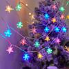 1.5/3M Snowflakes Star String Light Christmas LED Fairy Light Indoor Party Decor