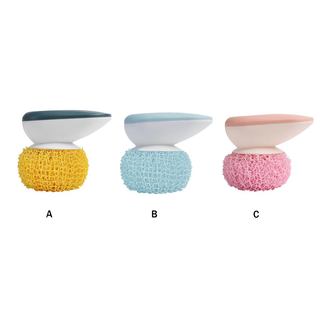 Pan Scourer Brush Dish Washing Brush Cookware Scrubber Kitchen Cleaning Scrubbing Tool