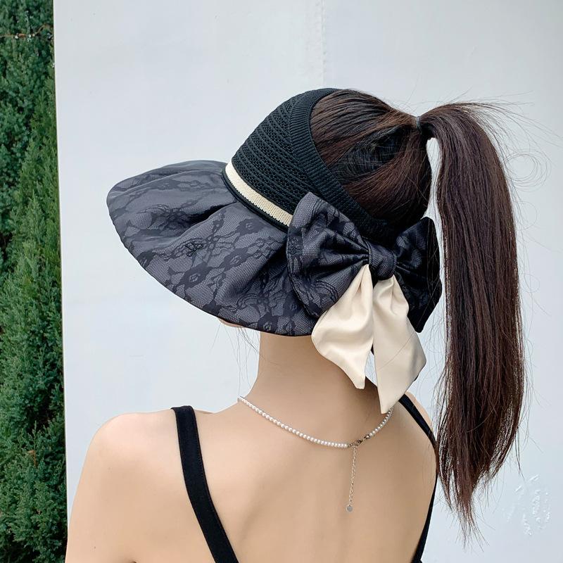 Fisherman's Hat Children's Summer Sun Protection Sun Hat Big Brim Empty Top Breathable Sun Hat Outdoor Travel Shows a Small Tide