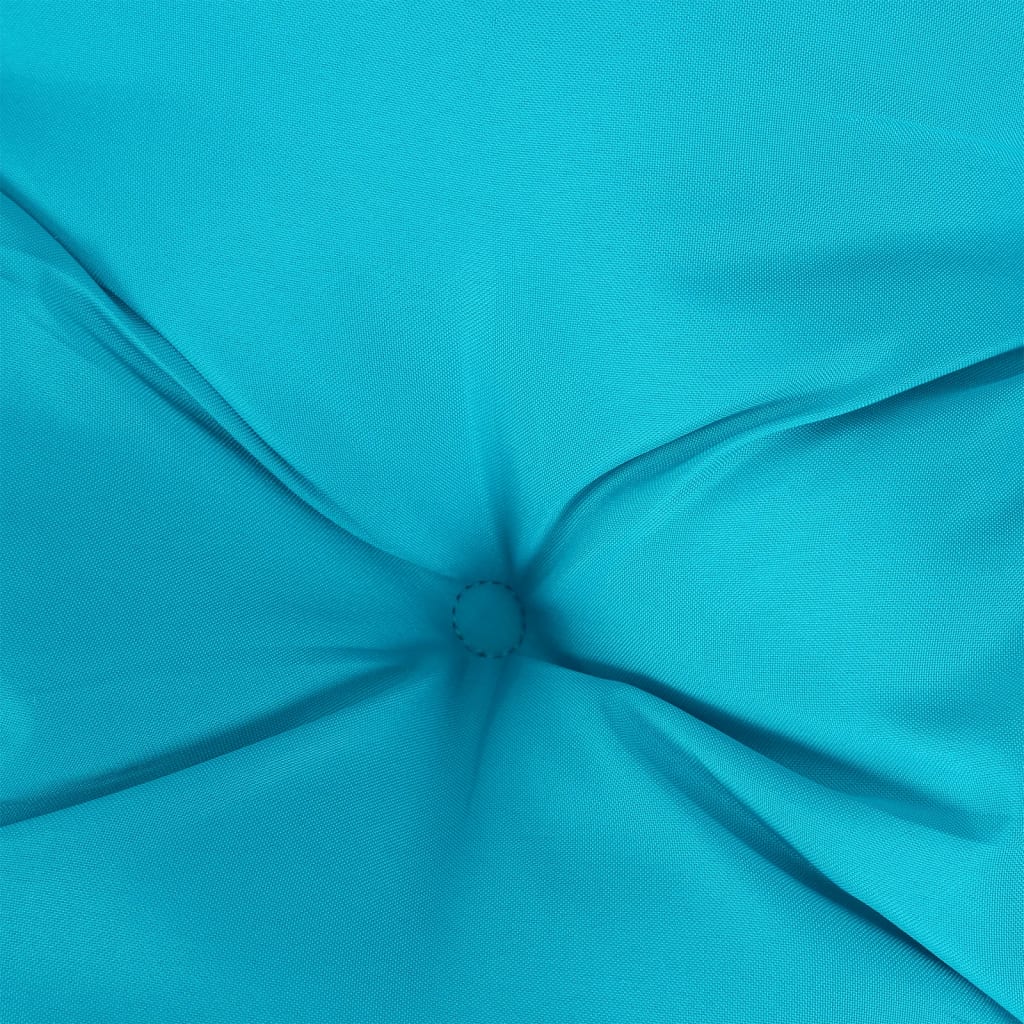 Low Back Chair Cushions 2 pcs Turquoise Oxford Fabric