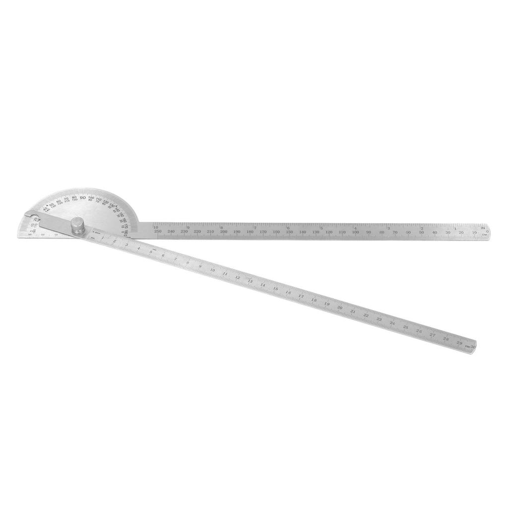 Angle Protractor 0?180 Degree 2 Arm Finder Stainless Steel Woodworking Ruler Measure Tool 250mm