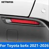 For Toyota Bz4x -2025 2026 Carbon Fiber Rear Fog Light Lamp Cover Trim Foglight Foglamp Protector Accessories Car Styling