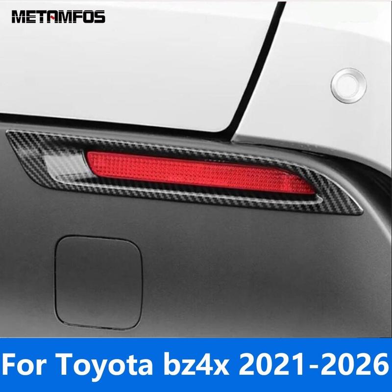 

For Toyota bz4x -2025 2026 Carbon Fiber Rear Fog Light Lamp Cover Trim Foglight Foglamp Protector Accessories Car Styling