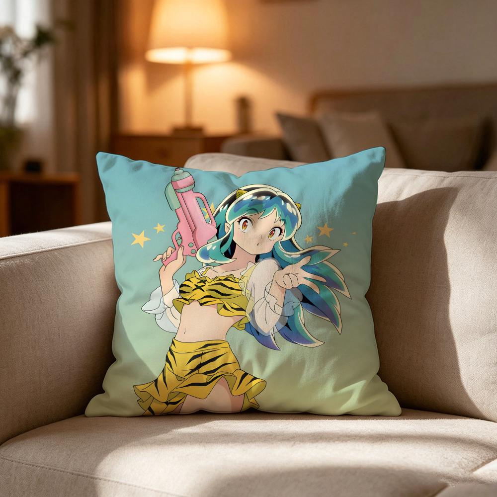 Urusei Y-Yatsura ANIMATION FILM Pillow Case Cushion Cover Soft Washable Pillow Case Multi-Scene For Couch Bed Travel Office Use