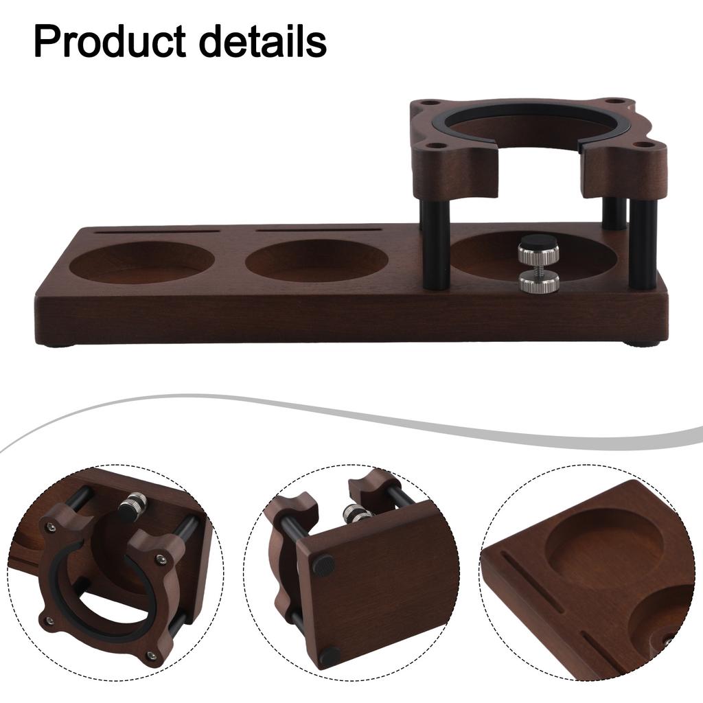 Espressomaschine Kaffeetamper Basis Verstellbar Holz Espresso Tamping Station Leichtes Design Kaffeetamper Basis