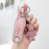 TPU Car Remote Key Cover Case Holder shell Chain Protector Fob For Porsche Taycan Panamera Macan Cayenne Hybird 718 911 Boxster