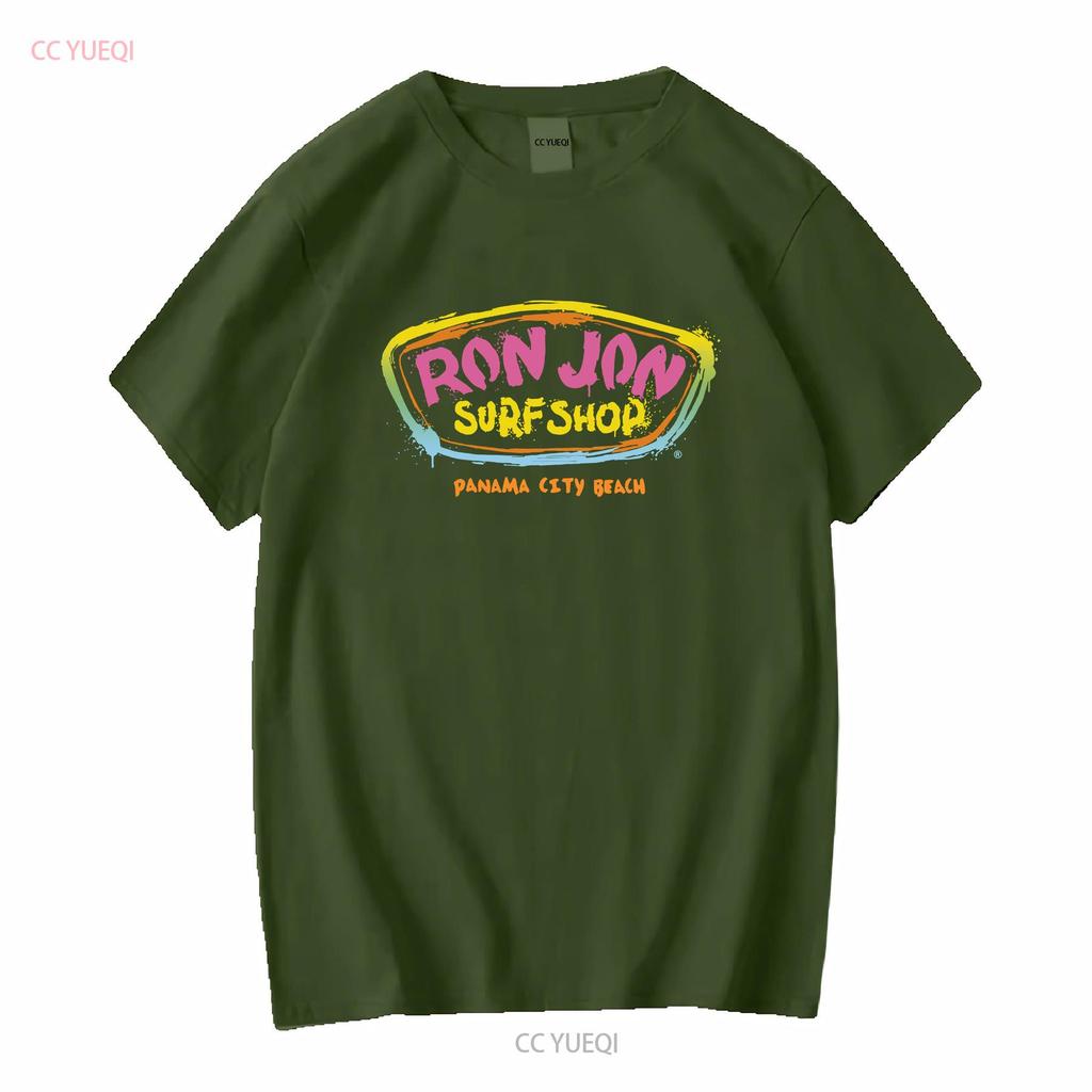 Ron Jon Surf Shop Panama City Beach Maglietta Uomo Taglia Piccola Manica Lunga Vintage Lavata Leggermente Stile Top Per Uso Quotidiano