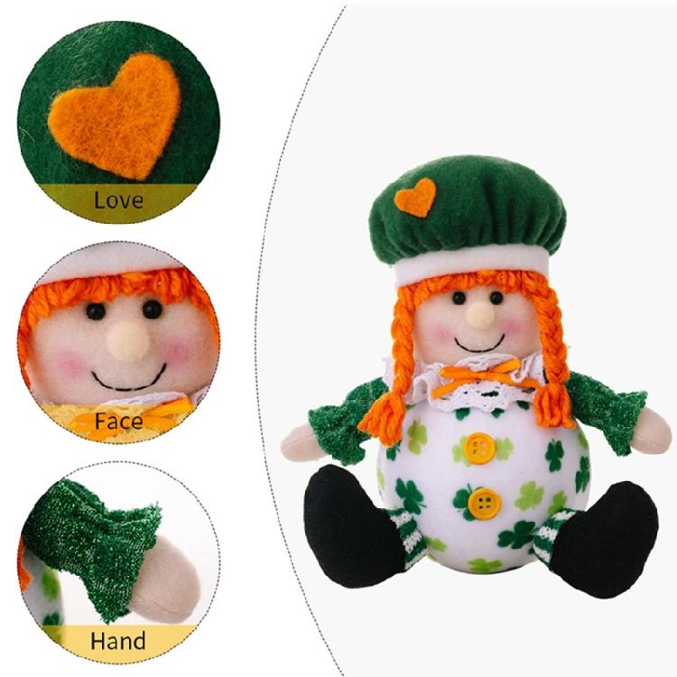 Leprechauns Doll for Patricks Day for Festival Parties Hangings Decorations Kids Toy