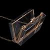 Transparent Acrylic Box Clutch Bag Chain Messenger Bag Women Evening Bags Handbag Chain Shoulder Bag Cosmetic Bag