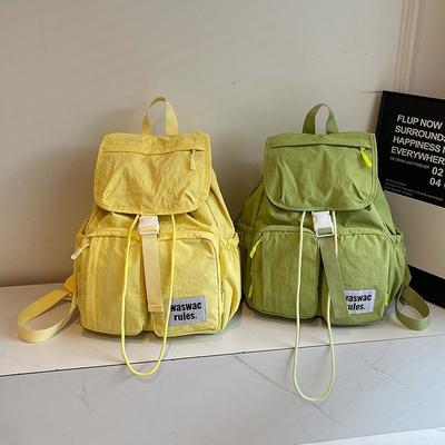 Versão Coreana Mochila Fresca Nova com Múltiplos Bolsos para Ir ao Trabalho e Viagem Mochila Leve para Meninas, Mochila para Meninas do Ensino Médio