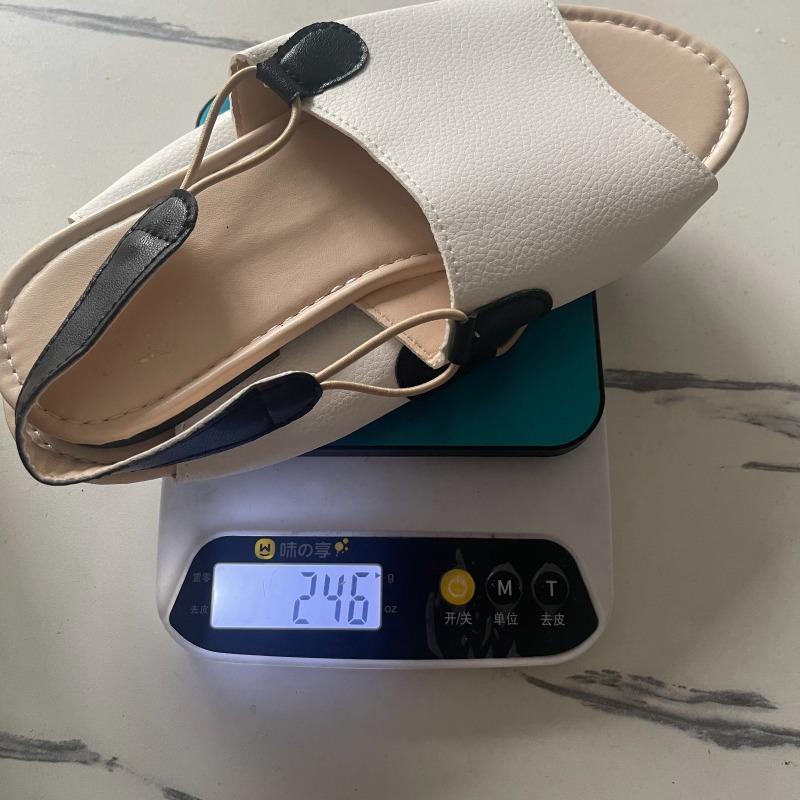 Women's Two-Tone Peep-Toe Slide Sandals - Backless Single Strap Casual Flats, Fashion Summer Mules