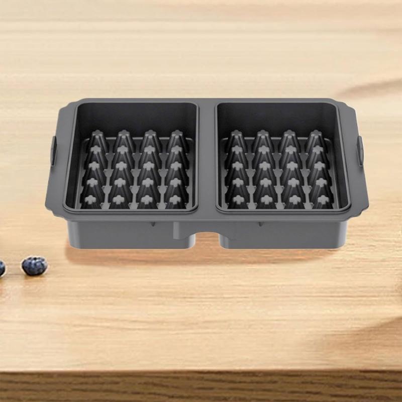 Air Fryers Compatible Waffle Pan Silicone Bakeware with Small Handle Oven Safe Waffle Molds Suitable for Easy Removal