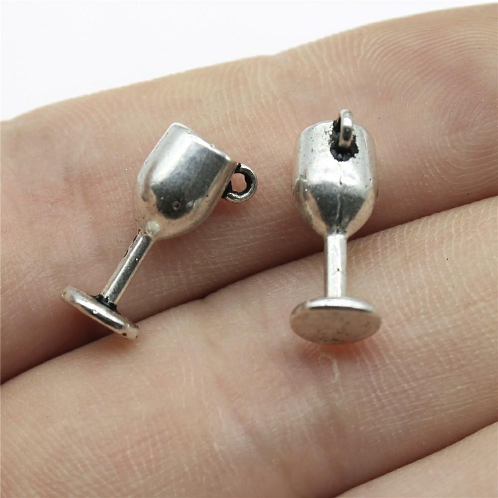 20pcs DIY Crafts Making Findings Handmade Tibetan Jewelry Beer Wine Corkscrew Bottle Opener Charms For Jewelry Making