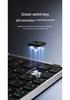 Compact Rechargeable Bluetooth Folding Keyboard, Compatible with Multiple Systems for Phones and Tablets