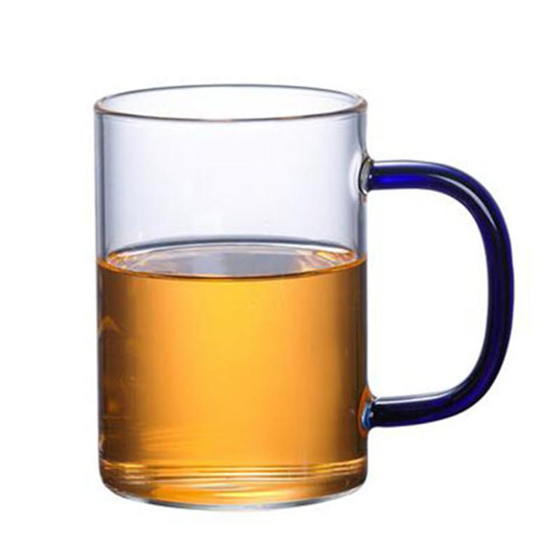 Transparent Glass Cup With Handle Water Tea Milk Coffee Mug Durable Beer Wine Juice Drinks Cup Glass Drinkware