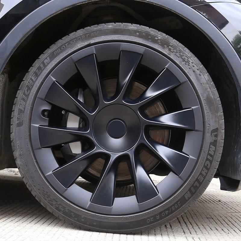 20-inch 4-piece Wheel Protection Ring for Tesla Model Y Juniper 2025 ABS Anti-scratch Wheel Protection Cover Automotive Part