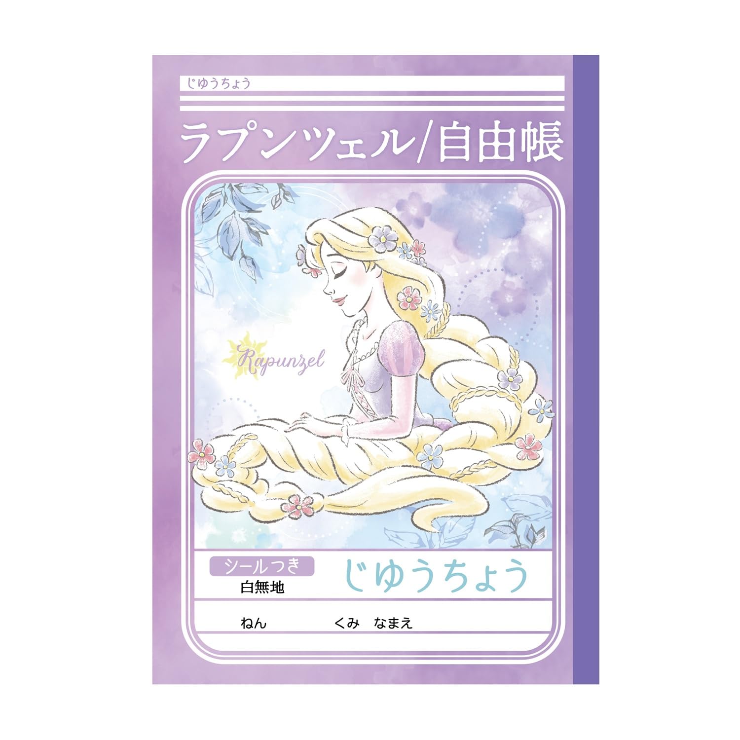 

Showa Note Disney с тетрадью B5, Белый, Наклейки, Размер, 5 штук, Рапунцель, 0875700045