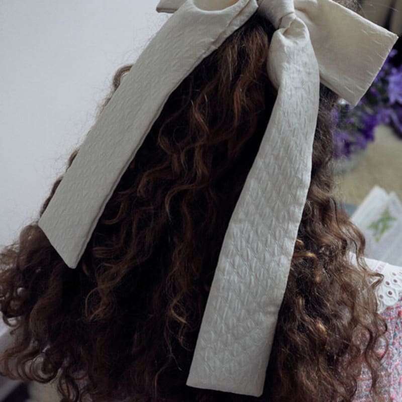 Elizabeth Moments Long Jacquard Ribbon Hair Pin