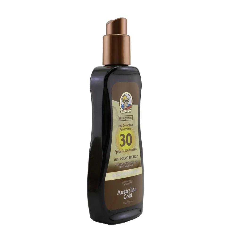 Broad Spectrum Spray Gel Sunscreen Instant Bronzer 237ml/8oz