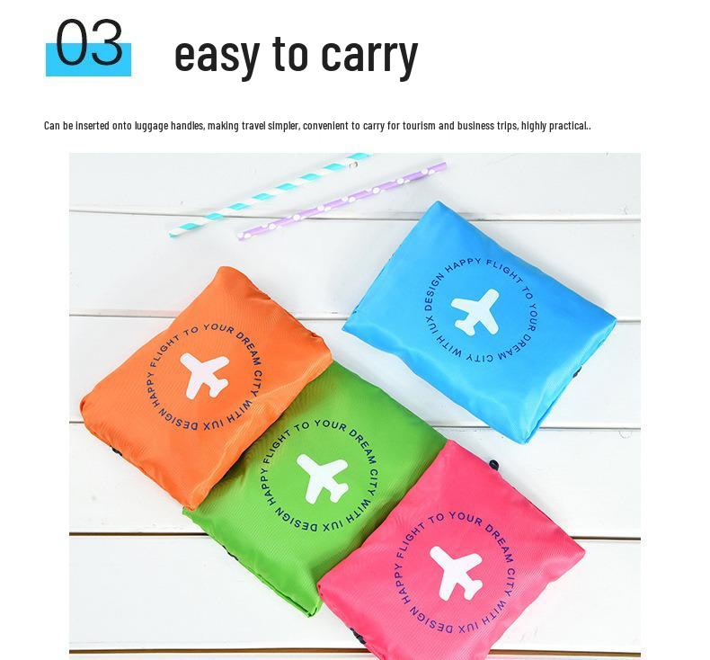 Foldable Large-Capacity Storage Bag with Printed Logo, Trolley Attachment, and Portable Design for Gym and Travel