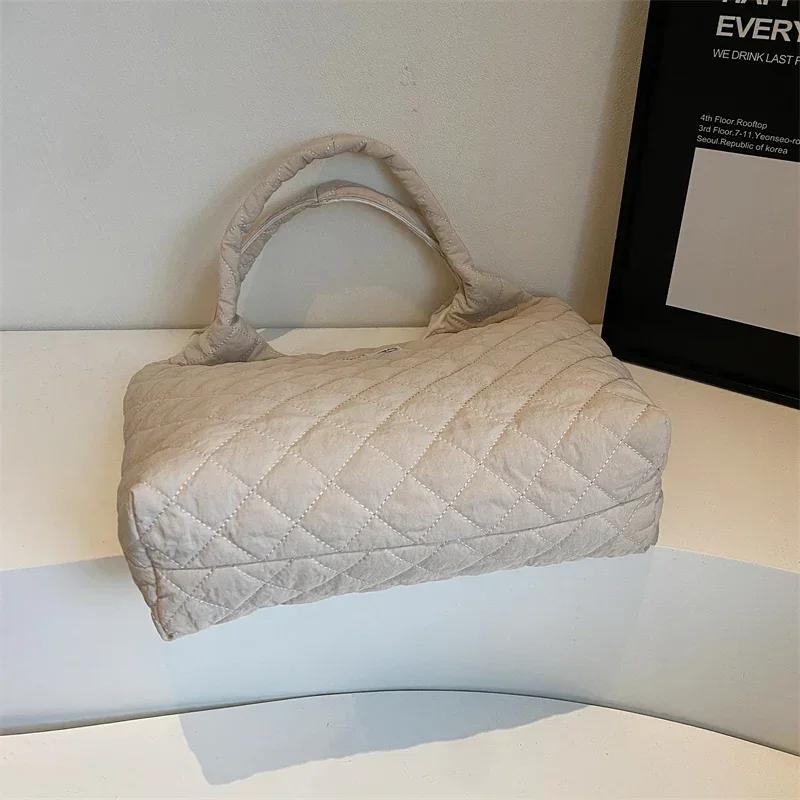 Korean Canvas Bag for Women New Autumn and Winter Lazy and Relaxed Casual Large Capacity Single Shoulder Bag