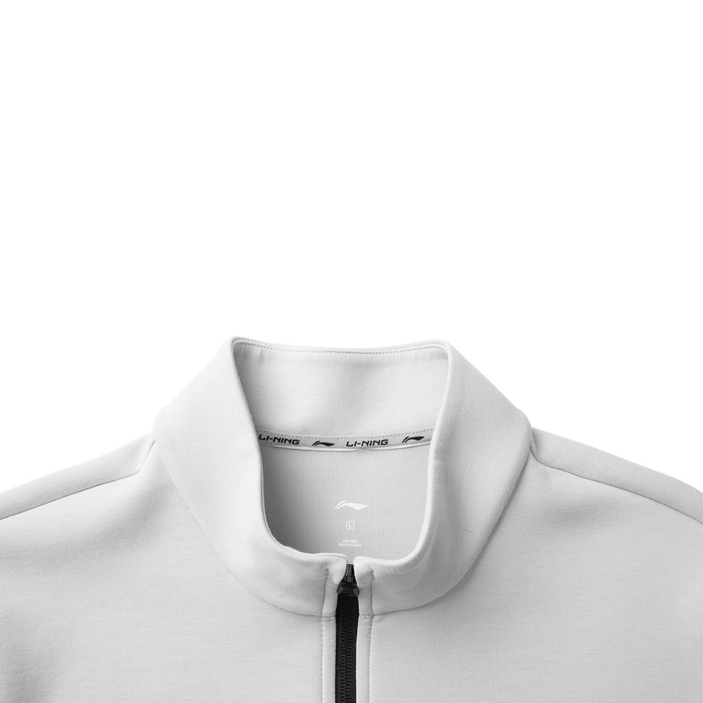 Li Ning Comfortable Casual Simple Versatile Zip Collar Sports Jacket Men Jackets AWDV935-1