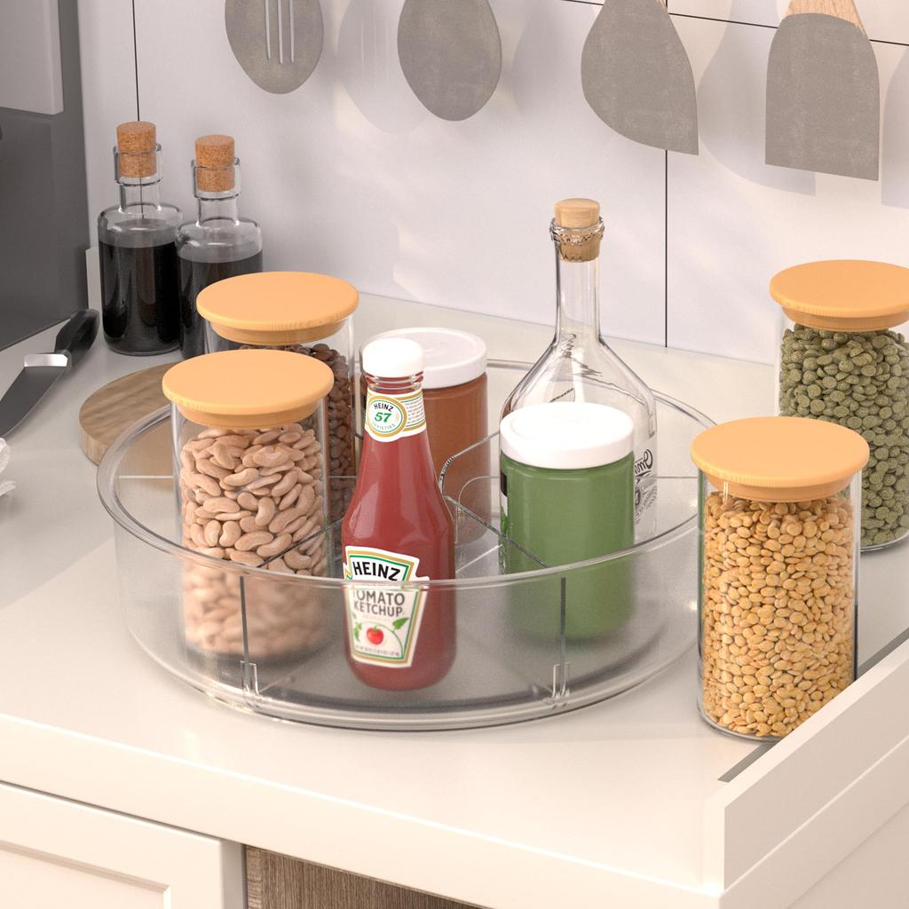Lazy Susan Organizer for Cabinet Turntable Organizer Lazy Susan Turntable for Cabinet Lazy Susan for Refrigerator Rotating Organizer for Refrigerator