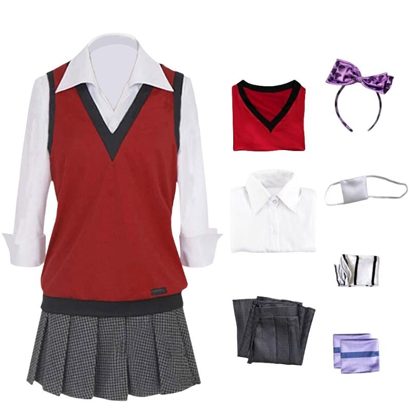 

Kakegurui Midari Ikishima Cosplay Costume Set Party Event Halloween Role Playing S