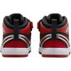 Air Jordan 1 Mid RM EasyOn TD Bred Dětské tenisky Černá Bílá Univerzitní červená FQ1283-006