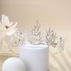 Korean Style Bridal Alloy Rhinestone Flower Decoration Crown Suitable for Ladies Wedding Banquet Wear