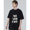 Black T Shirt with Ho Lee Chit Graphic Print for Casual Wear