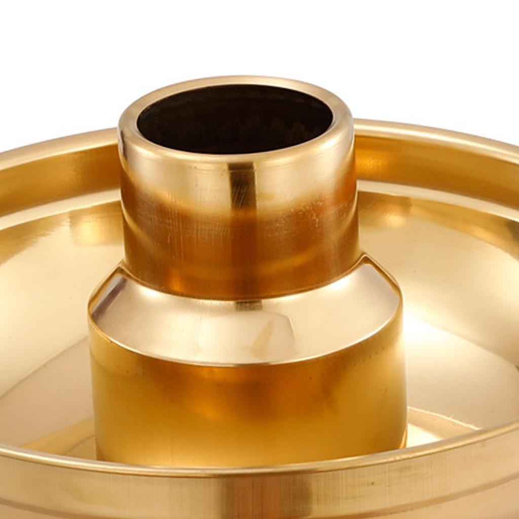 Stainless Steel Dry Ice Hot Pot Light Luxury Exquisite Milk Tea Hot Pot for Ice Cream Fruit Dessert for Home Party S