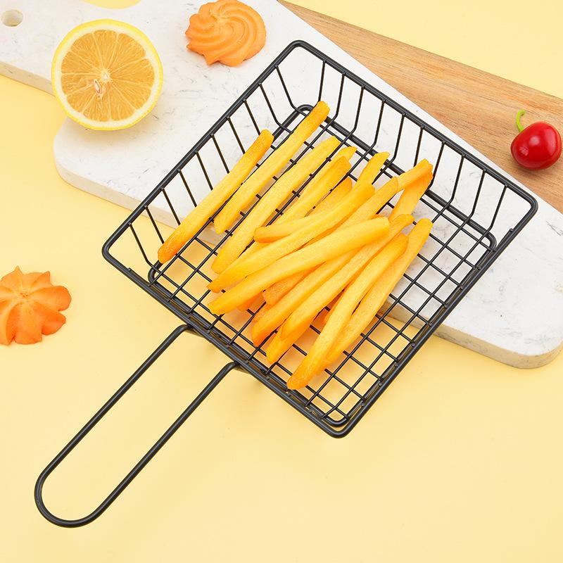 Iron-Fry Basket: French Fry & Fried Chicken Snack Holder