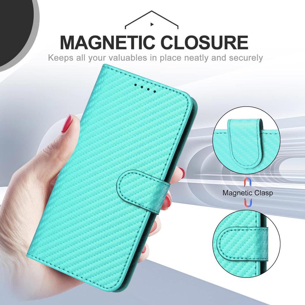 For Infinix Note 50 4G/Infinix Note 50 Pro 4G Wallet Case with Strap Carbon Fiber Texture Leather Mobile Cover