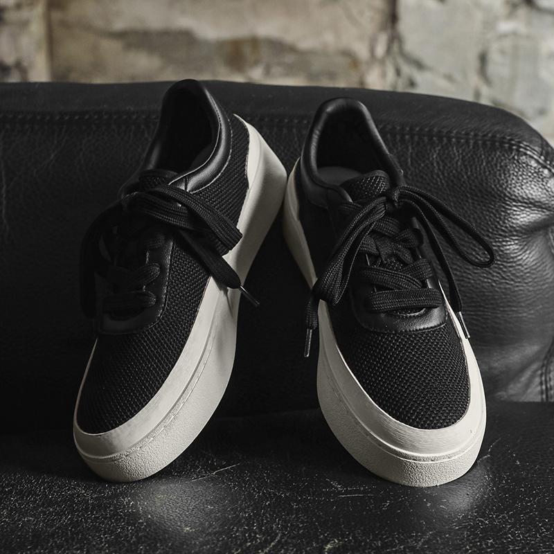 Breathable Men's Vulcanize Shoes Classic Comfy Casual Shoes Lightweight Male Walking Shoes Skateboard Footwear Handmade Sneakers