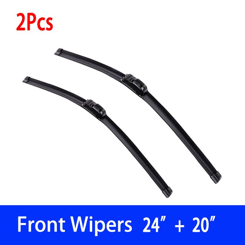 For Opel insignia 2018 Car Windshield Wiper U-type Soft Rubber Frameless Bracketless HD Car Wipers 24"+20"