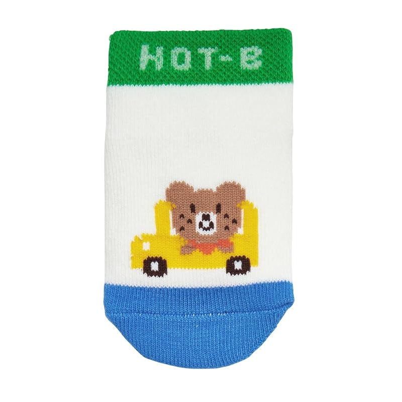 [MIKIHOUSE HOT BISCUITS] Low-cut socks pack for boys and girls, baby and kids clothing, multi-color, size 15 (15-17cm), 74-9637-141